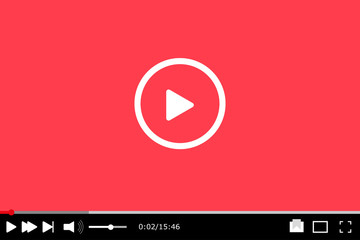 Canvas Print - video player for web