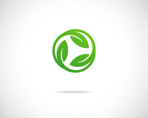 Poster - Eco Leaf Logo