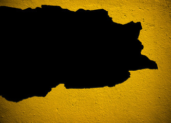 Wall Mural - broken wall with hole background