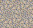 © Julia Pavlenko - Seamless leaves pattern on beige background