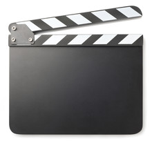 Movie Clapper Isolated On White Background