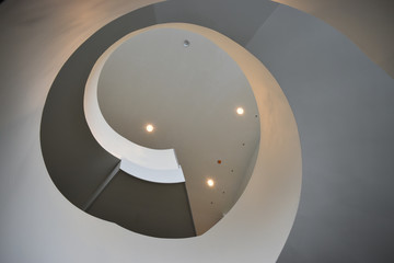 spiral staircase, view from below