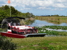 Airboat For Tours On Florida Lake