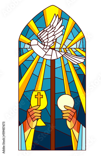 Plakat na zamówienie Stained Glass Holy Mass