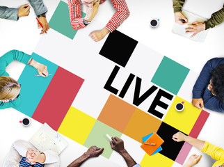 Sticker - Live Lifestyle Life Alive Balance Concept