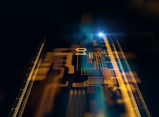 Programming code abstract technology background of software deve