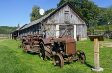 Rural Museum Of A Retro Agricultural Equipment