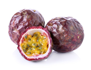 Wall Mural - Passion fruit isolated on white background