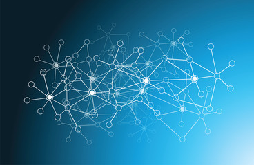 Wall Mural - futuristic data network illustration