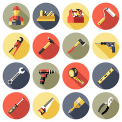 Wall Mural - Work Tools Icon Set