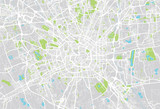 Fototapeta Mapy - Milan city map