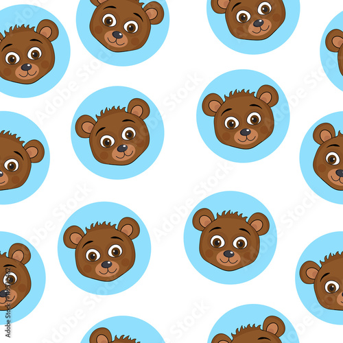 Download Cute baby teddy bear seamless texture. Teddy bear ...