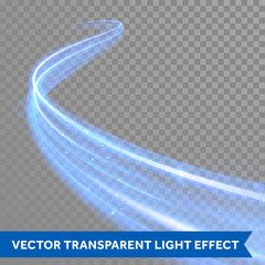 vector neon blue glitter wave