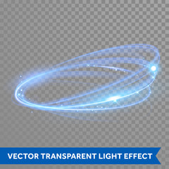 Aufkleber - Vector neon light circle in motion