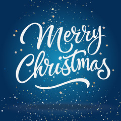 Wall Mural - Merry Christmas Lettering