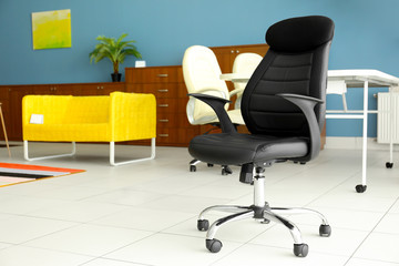 Sticker - Black office chair for sale in furniture store