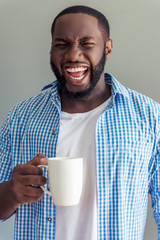 Stylish Afro American businessman