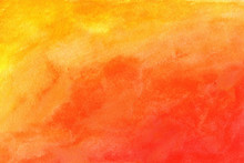 Orange Background In Watercolor Grunge