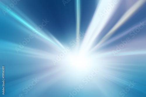 Zdjęcie XXL Streszczenie niewyraźne tunel cyjan niebieski i fioletowy kolor światła. Przyspieszenie ruchu rozmycie z błyszczącym efektem świetlnym. Rozmycie ruchu wizualizuje prędkość i dynamikę.