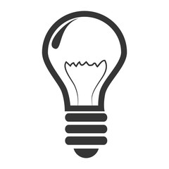 icon bulb idea creative light vector illustration eps 10