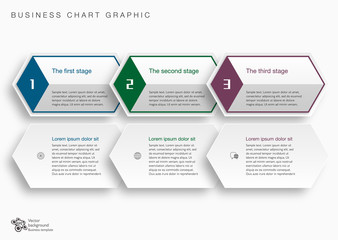 Wall Mural - business flow chart #vector graphic