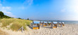 Sandy beach on island Rugen, panorama