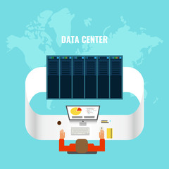 Wall Mural - Data Center Composition