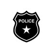 © ganolmc - Police badge icon. Vector illustration