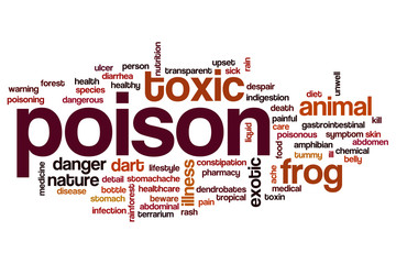 Canvas Print - Poison word cloud