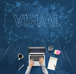 Wall Mural - visual innovation creative thinking visibility concept