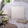 © maddyz - White pillow case Mockup. Pillow on chair in the room.