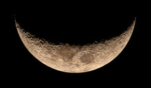 High Resolution Young Crescent Moon