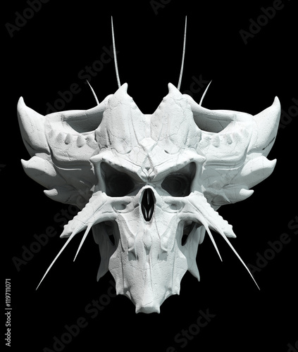 Fotomural Skull design on a black background for Halloween.