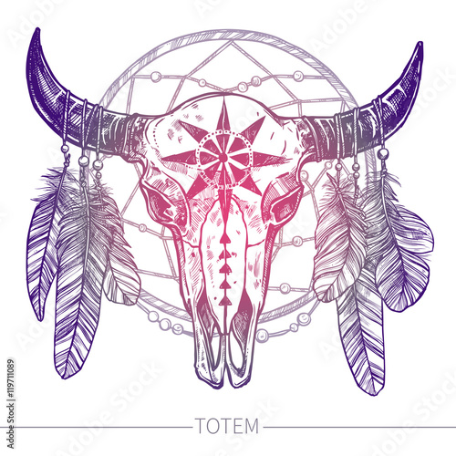 buffalo-skull-with-feathers-i-dreamcatcher-native-american-totem