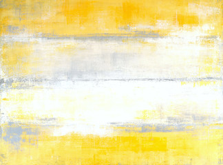 Szary i żółty malarstwa abstrakcyjnego