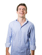 © agongallud - Funny young man posing on white background