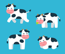 Cartoon Cow Set