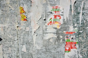 Wall Mural - Torn posters