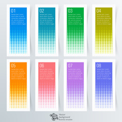 Wall Mural - infographics web banner & label design