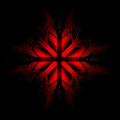 Fototapete - Beautiful ornamental mandala with tree pattern, symbol of life.