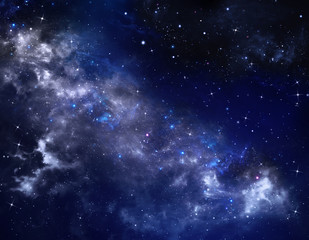 Wall Mural - deep space, abstract starry background