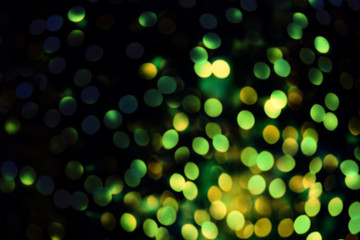 Wall Mural - abstract blurred glitter vintage lights background. green and b