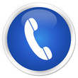 © FR Design - Phone icon blue glossy round button
