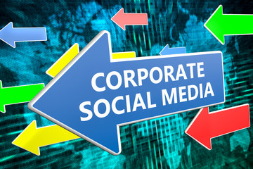 Wall Mural - Corporate Social Media