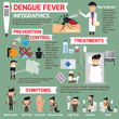 Dengue fever infographics. template design of details dengue fev