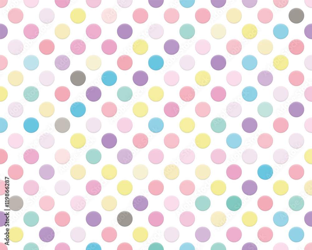 Vector de Stock 艶のある水玉模様（パステル） | Adobe Stock
