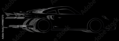 Photo  Dark Fast Car