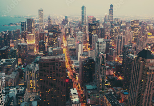 Zdjęcie XXL Dystrykt finansowy w Chicago
