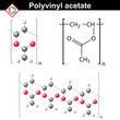 © logos2012 - Polyvinyl acetate polymer chemical structure