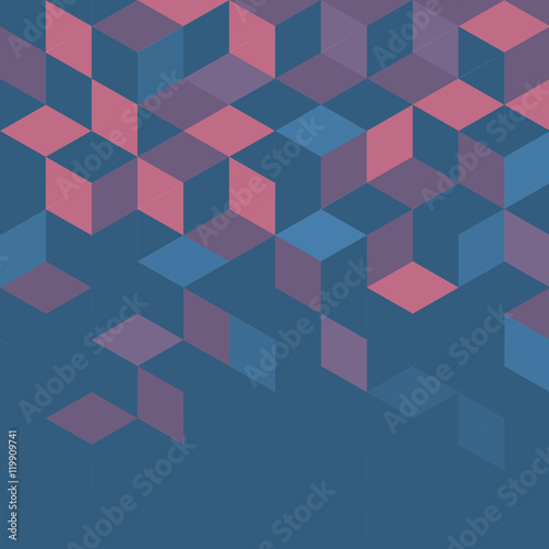 Tapeta ścienna Streszczenie kolorowy retro geometryczny nowoczesny szablon prezentacji biznesowych lub technologii i miejsce na Twój tekst lub temat, ilustracji wektorowych